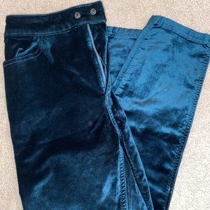 Free People Blue Velvet Pants - Size 27